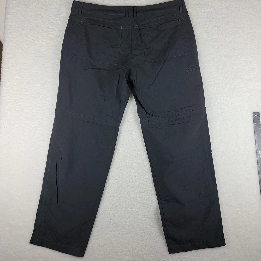 The North Face Convertible Pants Mens‎ 40x32 Dark Gray Performance Tech Outdoor